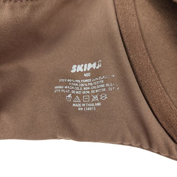 Skims Brown Full Coverage Underwire Bra Size 40D Smooth Finish Intimates - Picture 2 of 3